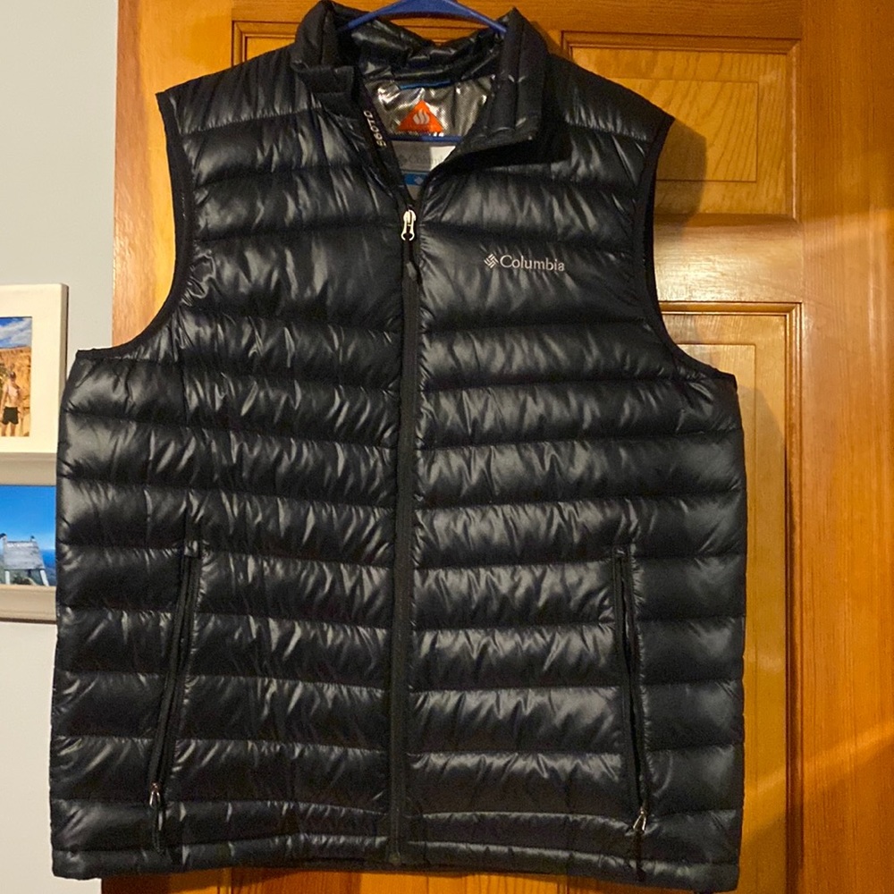 Columbia sportswear mens omni heat black vest L